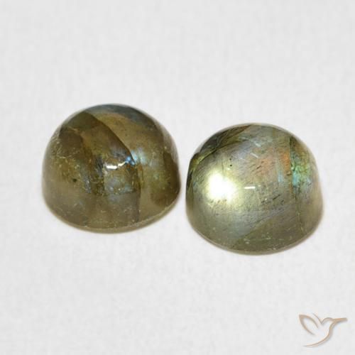 Labradorite Gemstones in 7 mm (calibrated) Size for Sale, Labradorite Stones in Multicolor Color