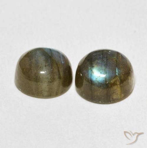Labradorite Gemstones in 9 mm (calibrated) Size for Sale, Labradorite Stones in Multicolor Color