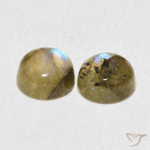 Labradorite Gemstones in 6 mm (calibrated) Size for Sale, Labradorite Stones in Multicolor Color