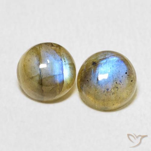 2.35ctw Natural Multicolor Labradorite, Round, Translucent