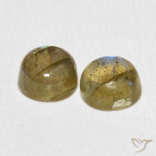 Labradorite Gemstones in 6.5 mm (calibrated) Size for Sale, Labradorite Stones in Multicolor Color