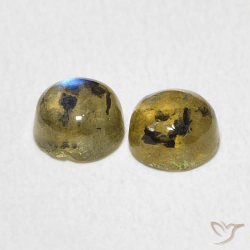 Labradorite Gemstones in 5 mm (calibrated) Size for Sale, Labradorite Stones in Multicolor Color