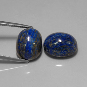 29.01 ct Blue Lapis Lazuli Gemstone, Lapis Lazuli Gem in Oval Cabochon Shape for Sale.