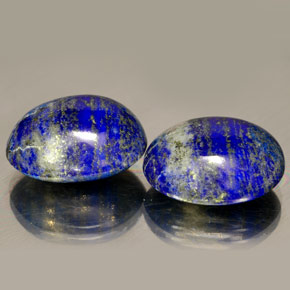 31.71 ct Blue Lapis Lazuli Gemstone, Lapis Lazuli Gem in Oval Cabochon Shape for Sale.