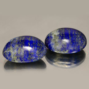 31.71 ct Blue Lapis Lazuli Stone, Natural Lapis Lazuli in Oval Cabochon Shape for Sale
