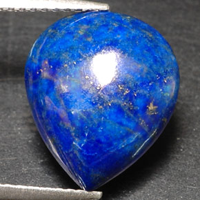 5.96 ct Blue Lapis Lazuli Stone, Natural Lapis Lazuli in Pear Cabochon Shape for Sale