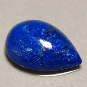 4.34 ct Blue Lapis Lazuli Stone, Natural Lapis Lazuli in Pear Cabochon Shape for Sale