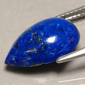 Lapis Lazuli Gemstone in 15 x 10 mm (calibrated) Size for Sale, Lapis Lazuli Stone in Royal Blue Color