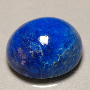 5.83 ct Blue Lapis Lazuli Gemstone, Lapis Lazuli Gem in Oval Cabochon Shape for Sale.