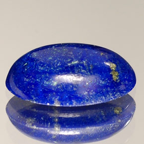 1.53 ct Blue Lapis Lazuli Gemstone, Lapis Lazuli Gem in Oval Cabochon Shape for Sale.