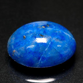5.76 ct Blue Lapis Lazuli Gemstone, Lapis Lazuli Gem in Oval Cabochon Shape for Sale.