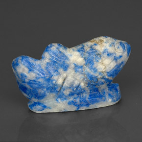 28.02 ct Blue Lapis Lazuli Stone, Natural Lapis Lazuli in Carved Fish Shape for Sale