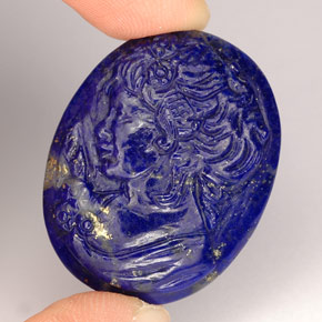 Lapis Lazuli Gemstone in 30.6 x 24.2 mm Size for Sale, Lapis Lazuli Stone in Blue Violet Color