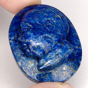 Lapis Lazuli Gemstone in 30.4 x 23.9 mm Size for Sale, Lapis Lazuli Stone in Royal Blue Color