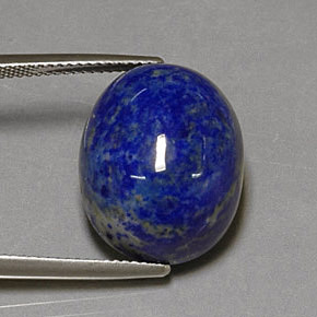 25.84 ct Blue Lapis Lazuli Stone, Natural Lapis Lazuli in Oval Cabochon Shape for Sale
