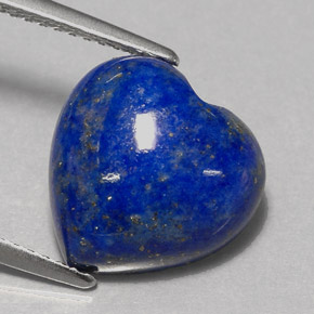 5.31 ct Blue Lapis Lazuli Stone, Natural Lapis Lazuli in Heart Cabochon Shape for Sale