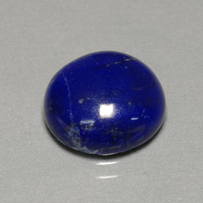 5.37 ct Blue Lapis Lazuli Gemstone, Lapis Lazuli Gem in Round Cabochon Shape for Sale.