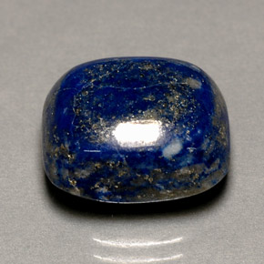 14.02 ct Blue Lapis Lazuli Gemstone, Lapis Lazuli Gem in Cushion Cabochon Shape for Sale.