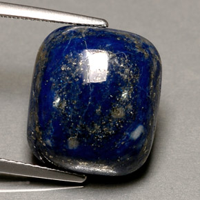 14.02 ct Blue Lapis Lazuli Stone, Natural Lapis Lazuli in Cushion Cabochon Shape for Sale
