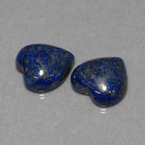 11.04 ct Blue Lapis Lazuli Gemstone, Lapis Lazuli Gem in Heart Cabochon Shape for Sale.