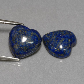 11.04 ct Blue Lapis Lazuli Stone, Natural Lapis Lazuli in Heart Cabochon Shape for Sale