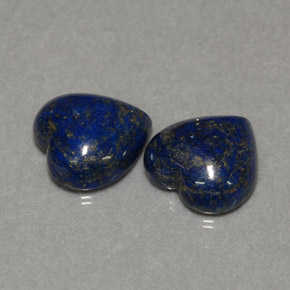 11.24 ct Blue Lapis Lazuli Gemstone, Lapis Lazuli Gem in Heart Cabochon Shape for Sale.