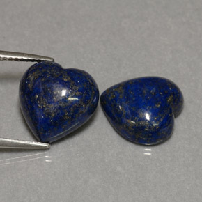 11.24 ct Blue Lapis Lazuli Stone, Natural Lapis Lazuli in Heart Cabochon Shape for Sale