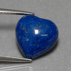 5.05 ct Blue Lapis Lazuli Stone, Natural Lapis Lazuli in Heart Cabochon Shape for Sale