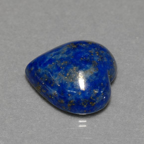 5.64 ct Blue Lapis Lazuli Stone, Natural Lapis Lazuli in Heart Cabochon Shape for Sale