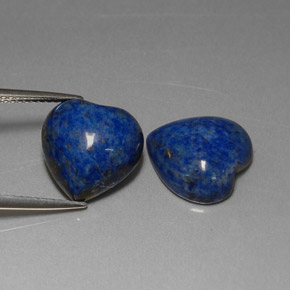 11.55 ct Blue Lapis Lazuli Gemstone, Lapis Lazuli Gem in Heart Cabochon Shape for Sale.