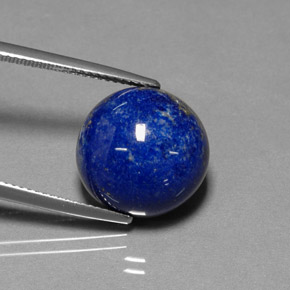 15.54 ct Blue Lapis Lazuli Stone, Natural Lapis Lazuli in Round Cabochon Shape for Sale