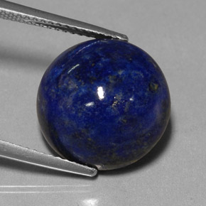 12.47 ct Blue Lapis Lazuli Gemstone, Lapis Lazuli Gem in Round Cabochon Shape for Sale.