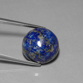 23.99 ct Blue Lapis Lazuli Gemstone, Lapis Lazuli Gem in Round Cabochon Shape for Sale.