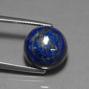 15.77 ct Blue Lapis Lazuli Gemstone, Lapis Lazuli Gem in Round Cabochon Shape for Sale.