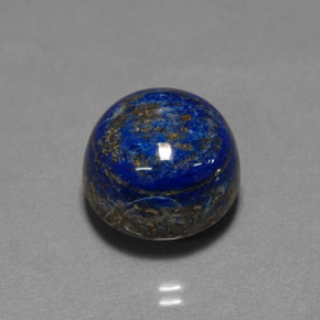 15.77 ct Blue Lapis Lazuli Stone, Natural Lapis Lazuli in Round Cabochon Shape for Sale