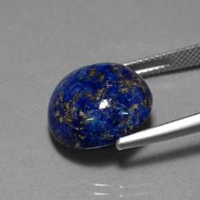 Lapis Lazuli Gemstone in 14.8 mm Size for Sale, Lapis Lazuli Stone in Royal Blue Color
