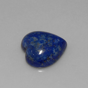 5.89 ct Blue Lapis Lazuli Stone, Natural Lapis Lazuli in Heart Cabochon Shape for Sale