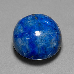 19.11 ct Blue Lapis Lazuli Gemstone, Lapis Lazuli Gem in Round Cabochon Shape for Sale.