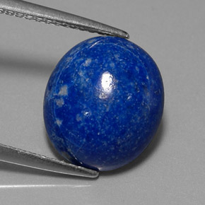 4.72 ct Blue Lapis Lazuli Gemstone, Lapis Lazuli Gem in Oval Cabochon Shape for Sale.