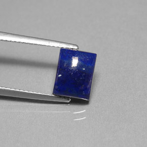 2.95 ct Blue Lapis Lazuli Gemstone, Lapis Lazuli Gem in Baguette Cabochon Shape for Sale.