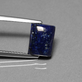 2.55 ct Blue Lapis Lazuli Gemstone, Lapis Lazuli Gem in Baguette Cabochon Shape for Sale.