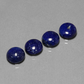 Lapis Lazuli Gemstone in 7 mm (calibrated) Size for Sale, Lapis Lazuli Stone in Royal Blue Color