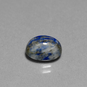 2.55 ct Blue Lapis Lazuli Stone, Natural Lapis Lazuli in Oval Cabochon Shape for Sale