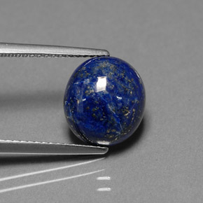 4.58 ct Blue Lapis Lazuli Gemstone, Lapis Lazuli Gem in Oval Cabochon Shape for Sale.