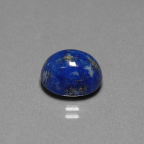 4.87 ct Blue Lapis Lazuli Stone, Natural Lapis Lazuli in Oval Cabochon Shape for Sale