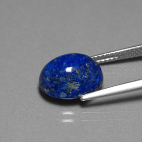 Lapis Lazuli Gemstone in 12 x 10 mm (calibrated) Size for Sale, Lapis Lazuli Stone in Royal Blue Color