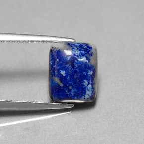 2.92 ct Blue Lapis Lazuli Gemstone, Lapis Lazuli Gem in Baguette Cabochon Shape for Sale.