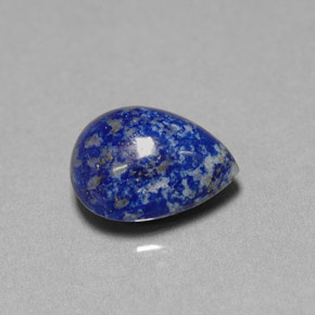 4.62 ct Blue Lapis Lazuli Gemstone, Lapis Lazuli Gem in Pear Cabochon Shape for Sale.