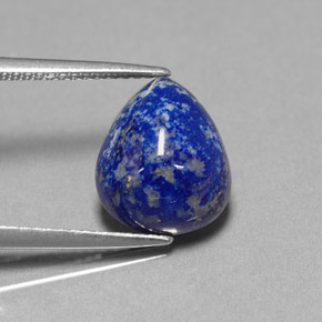 4.62 ct Blue Lapis Lazuli Stone, Natural Lapis Lazuli in Pear Cabochon Shape for Sale