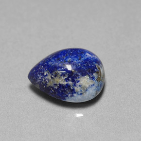 4.96 ct Blue Lapis Lazuli Stone, Natural Lapis Lazuli in Pear Cabochon Shape for Sale
